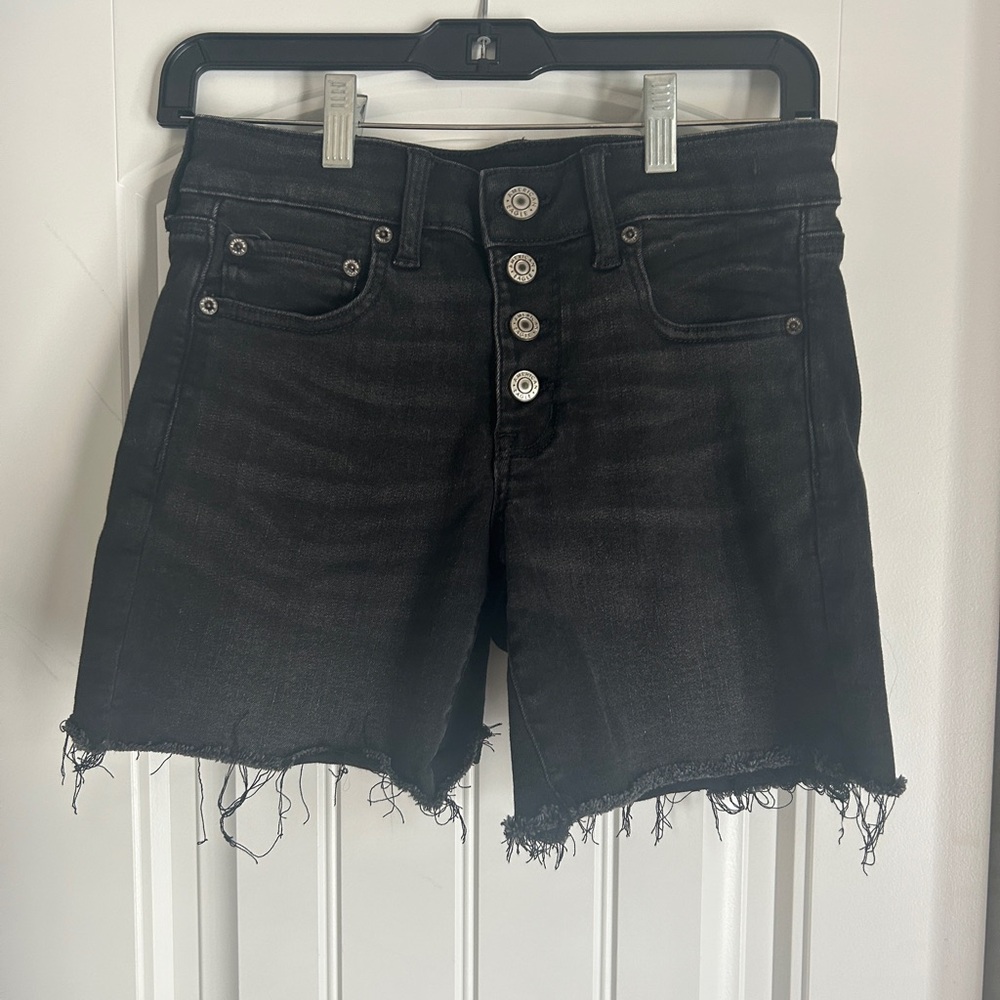 American Eagle Black Jean Shorts